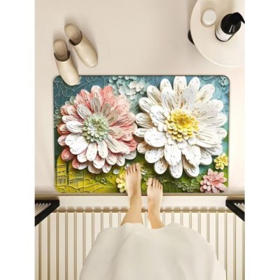 Thin Fashion Oval Floor Bath Mat Thin Fashion Oval Floor Bath Mat