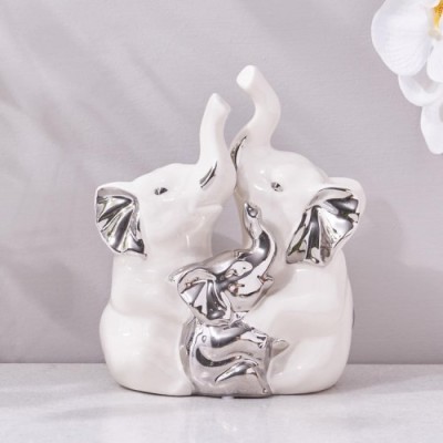 Ceramic Elephant Family Figurine Ceramic Elephant Family Figurine