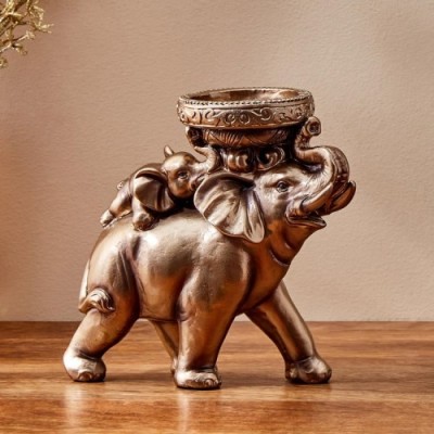 Elephant Figurine With T-Light Holder Elephant Figurine With T-Light Holder