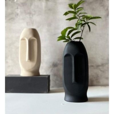 Ceramic Abstract Face Vase Ceramic Abstract Face Vase