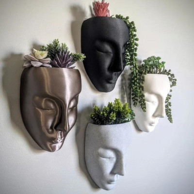 Face Wall Hanging Planter Face Wall Hanging Planter