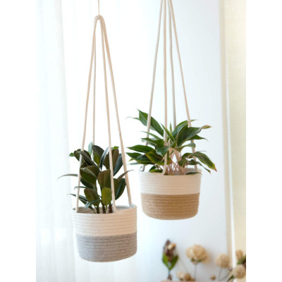 Jute Rope Hanging Basket Jute Rope Hanging Basket