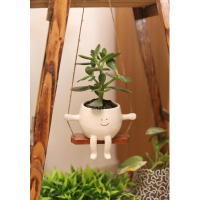 Face Swing Hanging Planter Pot Face Swing Hanging Planter Pot