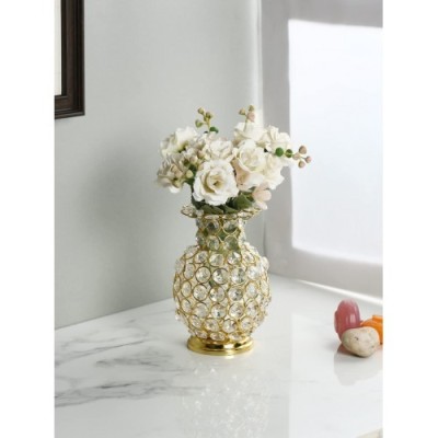 Golden Metal Flower Vase Golden Metal Flower Vase
