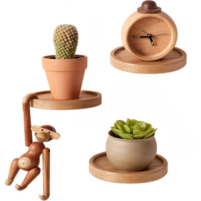 Round Wooden Wall Shelves Round Wooden Wall Shelves
