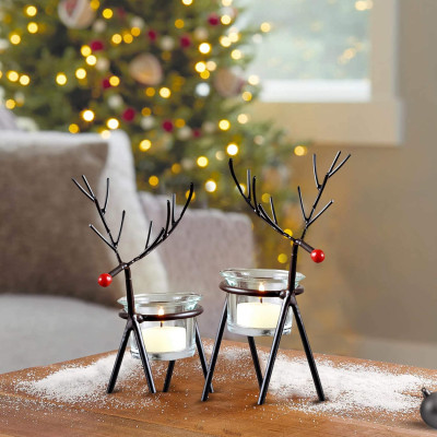 Reindeer Tealight Candle Holders Reindeer Tealight Candle Holders