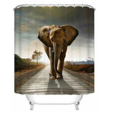 Elephant Theme Waterproof Shower Curtain Elephant Theme Waterproof Shower Curtain