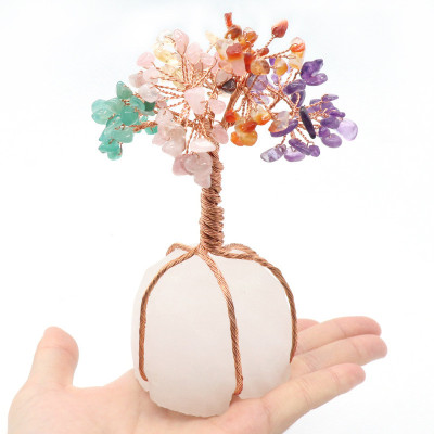 Colorful Crystal Raw Lucky Money Tree Colorful Crystal Raw Lucky Money Tree