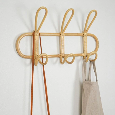 Kids Garments Rattan Hanger Organizer Kids Garments Rattan Hanger Organizer