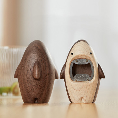 Solid Wood Shark Bottle Opener Solid Wood Shark Bottle Opener