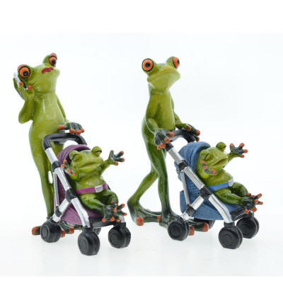 Garden Couple Parent Child Family Frog Resin Garden Couple Parent Child Family Frog Resin