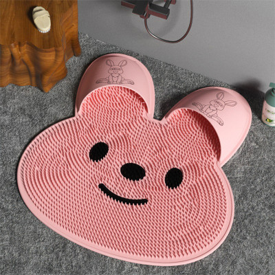 Silicone Rabbit Rub Foot Artifact Bathroom Mat Silicone Rabbit Rub Foot Artifact Bathroom Mat
